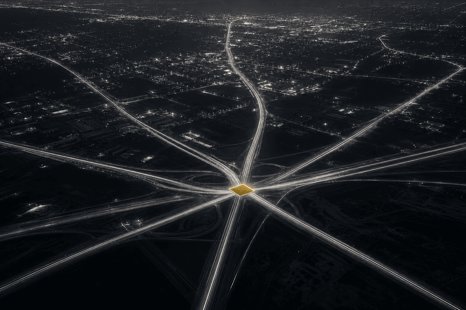 Routes converging into a single verified operational node